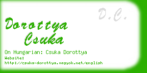 dorottya csuka business card